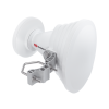 antena sectorial asimétrica starter horn de 45º, 5150 5950 mhz, ganancia de 17 dbi, conexión directa con radios is 5ac, ps 5ac y is m5, conexión rp sma