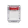 cubierta protectora serie stopper ii® de policarbonato, con bocina, espaciador transparente, etiqueta en español