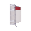 cubierta protectora serie stopper ii® de policarbonato, con bocina, espaciador transparente, etiqueta en español