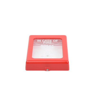 protector con cristal, r贸mpase en caso de incendio para estaciones de jal贸n, texto en ingles protector con cristal, r贸mpase en caso de incendio para estaciones de jal贸n, texto en ingles