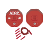 alarma multifunción exit stopper® con bocina remota, para puertas dobles, solo interiores