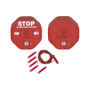 alarma multifunción exit stopper® con bocina remota, para puertas dobles, solo interiores