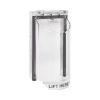 cubierta de policarbonato serie bopper stopper®, para lectora, sin llave, transparente, texto en inglés