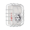 protector de rejilla anti vandalismo y golpes accidentales, color blanco, para sirenas/estrobos/bocinas system sensor, montaje a ras, 7.40"altox6.15"anchox3.39"profundidad