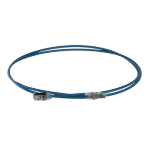 patch cord cat6a, diametro reducido 28 awg, blindado s/ftp, cm/ls0h, 2m, color azul