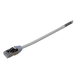 patch cord cat6a, diametro reducido 28 awg, blindado s/ftp, cm/ls0h, 2 m, color gris