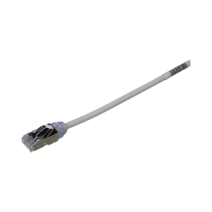 patch cord cat6a, diametro reducido 28 awg, blindado s/ftp, cm/ls0h, 3 m, color gris