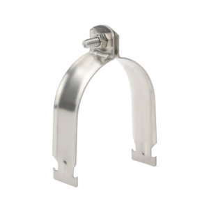 abrazadera de acero inoxidable de 3" para unicanal tipo strut