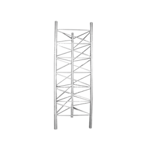 tramo de torre de desplante de 92 cm de ancho galvanizado por inmersión en caliente.