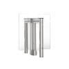 torniquete optico doble (central) serie supervisor 5000 con hojas de cristal de 35"