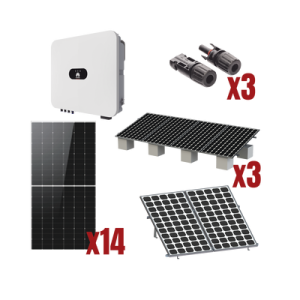 kit solar interconexion / 8kw 220vca / inversor huawei/ montaje incluido