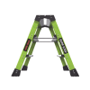 escalera plegable 2 peldaños de fibra de vidrio / tamaño 66 cm ( 2' 2").