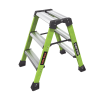 escalera plegable 2 peldaños de fibra de vidrio / tamaño 66 cm ( 2' 2").