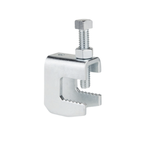 mordaza de acero fija barras de 1 1/4", para varilla roscada de 3/8".