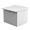 gabinete para resguardo de baterías (hasta dos baterías pl110d12). lámina galvanizada.