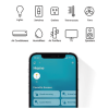 adaptador tomacorriente plugin mini, 15a, medición de consumo, control de electrodomésticos / bluetooth / wifi