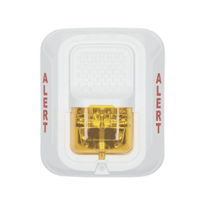 lámpara estroboscópica color blanco, para notificación de alerta, montaje en pared, lente estroboscópico color Ámbar, candelas seleccionables