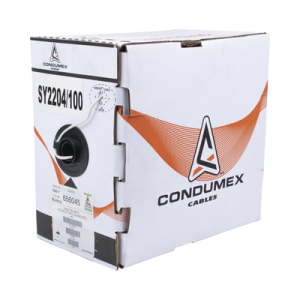 bobina de 305 metros / cable de cobre / 4 x 22 awg / tipo alarmas ul / para interior / color blanco / para aplicaciones de alarmas de intrusión / interfonos / tv porteros / y multi propósito/ hecho en méxico