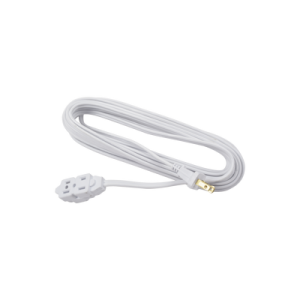 extensión eléctrica doméstica de 6 metros / 127 v ca 8 a máximo / color blanco.