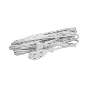 extensión eléctrica doméstica de 8 metros / 127 v ca 8 a máximo / color blanco.