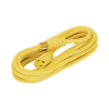 extensión eléctrica de uso rudo aterrizada 5 metros /127 v ca 10 a máximo / color amarillo.