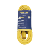extensión eléctrica de uso rudo aterrizada 5 metros /127 v ca 10 a máximo / color amarillo.