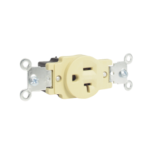 contacto sencillo /15 a 125v / tapa marfil /base negra/ no nema.