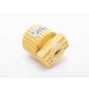 clavija con abrazadera plástica aterrizada / 127 v ca 15 a max. / fabricada en plastico abs.