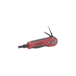 ponchadora de impacto con cuchillas tipo 66, 88 y 110, incluye gancho y extractor de cable.