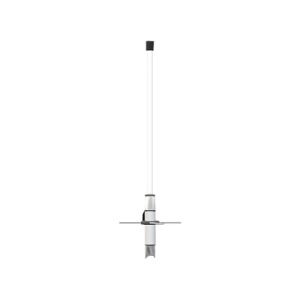 antena base omnidireccional uhf, de fibra de vidrio, ganacia de 6 db, frecuencia 440 450 mhz, pre ensamblada, conector n hembra.
