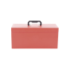 caja de herramientas metálica con soble cerradura de 51 x 21.5 x 24cm.