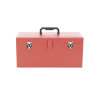 caja de herramientas metálica con soble cerradura de 51 x 21.5 x 24cm.