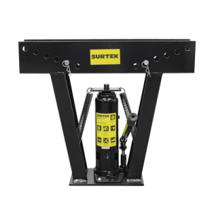 doblatubos hidráulico de 1/2" a 2" incluye dados con medidas, capacidad 12 toneladas.