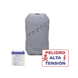 kit deenergizador 12,000volts .5 joules / 500 mts lineales de protección / cercas electrificadas / llavero incluido