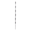 poste con 6 aisladores de paso para cerca electrificada. tubo galva. de 1.4m, cal. 18 de 1" diam. (sin pintar).