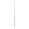 poste con 6 aisladores de paso para cerca electrificada. tubo galva. de 1.4m, cal. 18 de 1" diam. + pintura blanca.