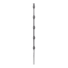 poste de paso de 1.2m para cerca electrificada.tubo galvanizado cal. 18 de 1"diam. con tapón y 5 aisladores instalados.