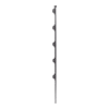 poste de paso de 1.2m para cerca electrificada.tubo galvanizado cal. 18 de 1"diam. con tapón y 5 aisladores instalados.