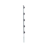 poste con altura de 1m para cercos eléctricos/ incluye base multiposicion fabricado 100% con acero galvanizado con 5 aisladores de paso