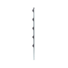 poste con altura de 1m para cercos eléctricos/ incluye base multiposicion fabricado 100% con acero galvanizado con 5 aisladores de paso