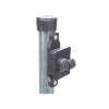 poste con altura de 1m para cercos eléctricos/ incluye base multiposicion fabricado 100% con acero galvanizado con 5 aisladores de paso