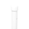 poste de esquina blanco de acero galv. de 1.2m para cerca electrificada cal. 18 de 1" diam. para 5 aisladores (no incluidos).