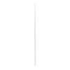 poste de esquina blanco de acero galv. de 1.2m para cerca electrificada cal. 18 de 1" diam. para 5 aisladores (no incluidos).
