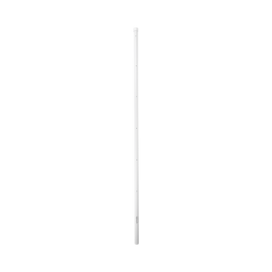 poste de esquina para cerca electrificada. tubo galva. de 1.4 m, cal. 18 de 1" diam. + pintura blanca. ideal para 6 aisladores