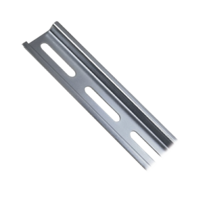 riel din estándar de 35 mm ranurado. 2 metro de longitud. fabricado en acero.
