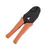 pinzas para plegar conectores en cables coaxiales rg 58/u, rg 59 o rg 8/x con cavidades de 0.068", 0.213" o 0.256".