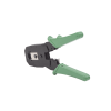 pinzas para plegar (ponchadoras) cables rj11, rj12, rj45 telefónicos y cables de red cat5e, cat6, cat6a y con cavidades para 4, 6 y 8 conductores.