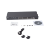 smart switch poe+ administrable capa 2, 24 puertos 10/100 mbps, 4 puertos 10/100/1000 mbps + 2 puertos sfp combo, 192 w
