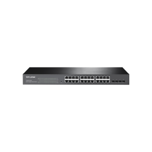 smart switch jetstream gigabit administrable capa 2, 24 puertos 10/100/1000 mbps + 4 puertos sfp