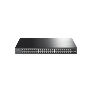 smart switch jetstream poe+ administrable capa 2, 48 puertos 10/100/1000 mbps + 4 puertos sfp 384 w